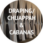 draping chuappah cabanas and special event furniture rental Manhattan NYC