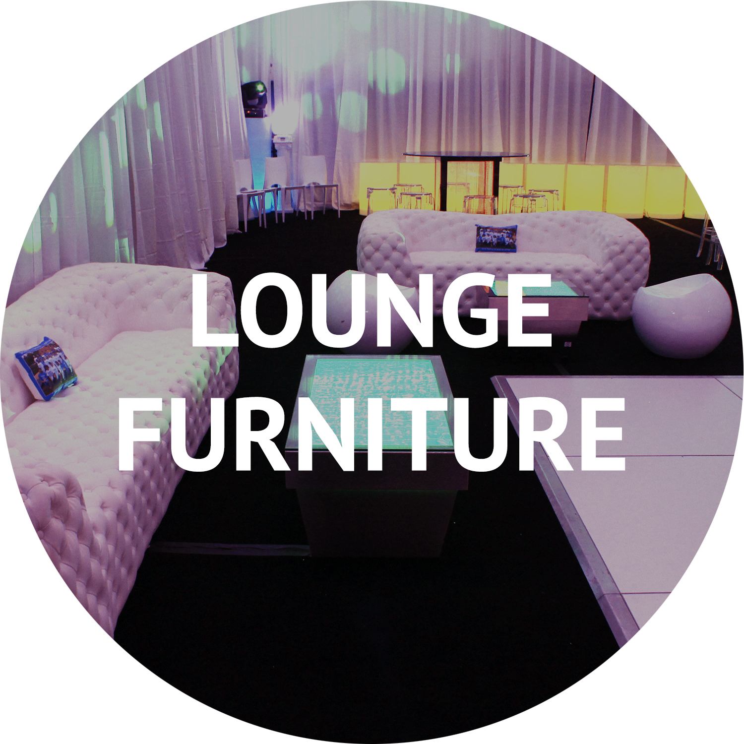 lounge furniture and event decoration rentals Manhattan NYC